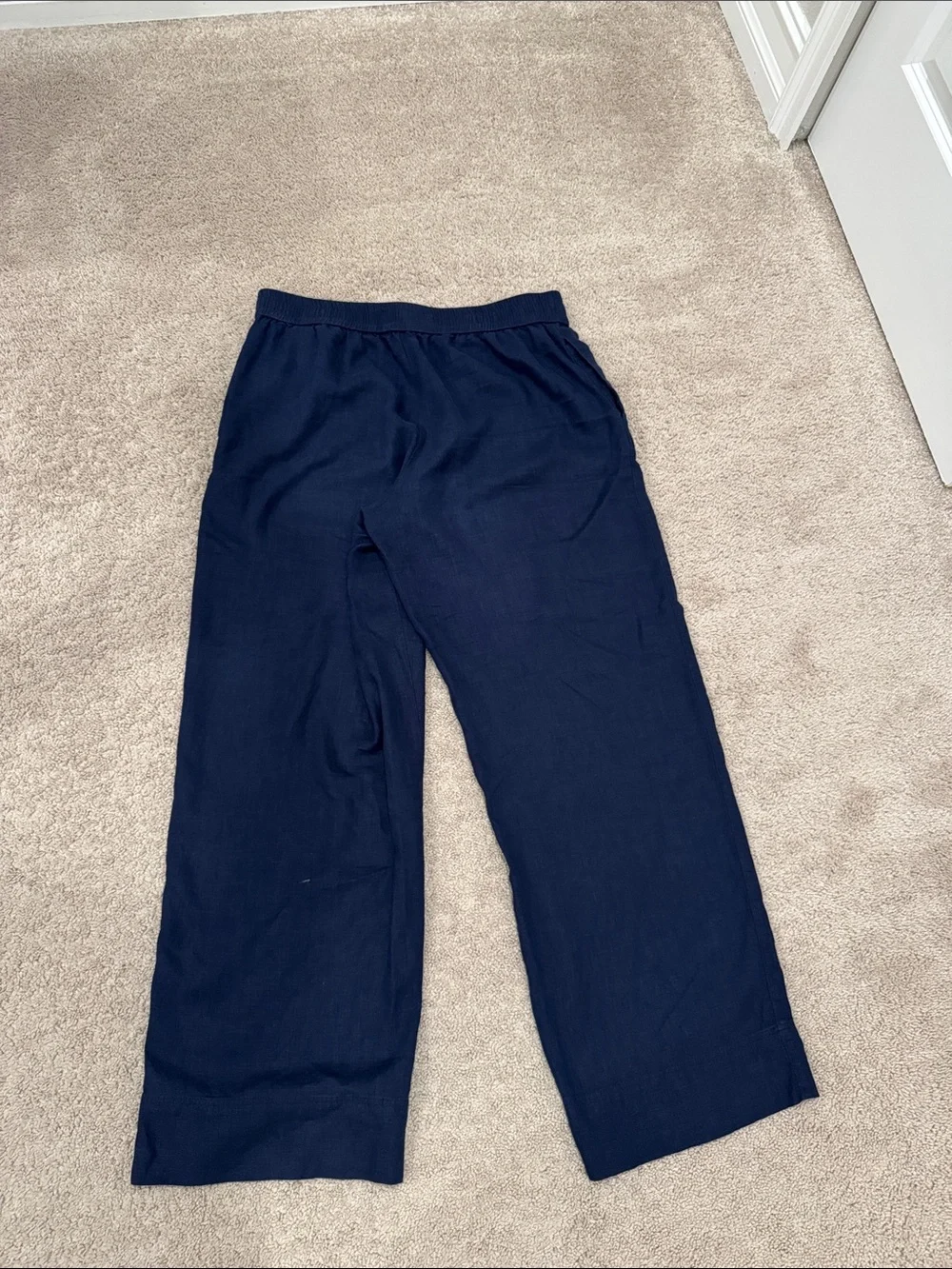 Zara Navy linen pants